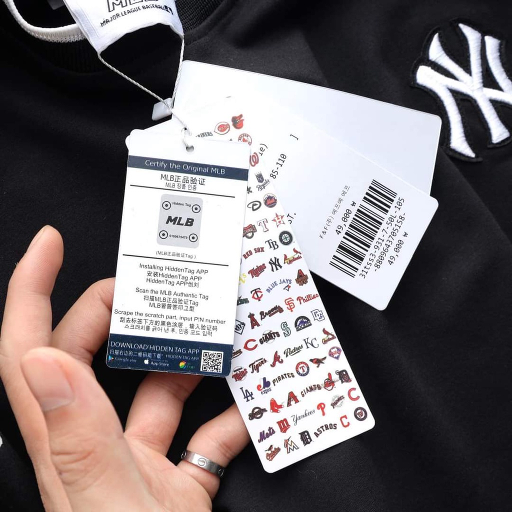 Áo sweater thun nỉ dài tay unisex NY đen trắng, logo thêu vải cao cấp cho nam,nữ hàng hiệu đi chơi TPT Shop 2021ML04 | BigBuy360 - bigbuy360.vn