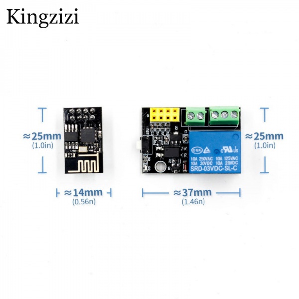 Mô Đun Rơ Le WiFi Esp8266 ESP-01S 5v Cho Điện Thoại Thông Minh app ESP-01