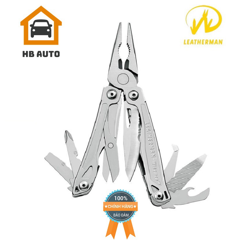 [ NHẬP KHẨU] Kìm Đa Năng Leatherman Wingman tích hợp 15 công năng sử dụng với thép không rỉ được bảo hàng nên tới 25 năm