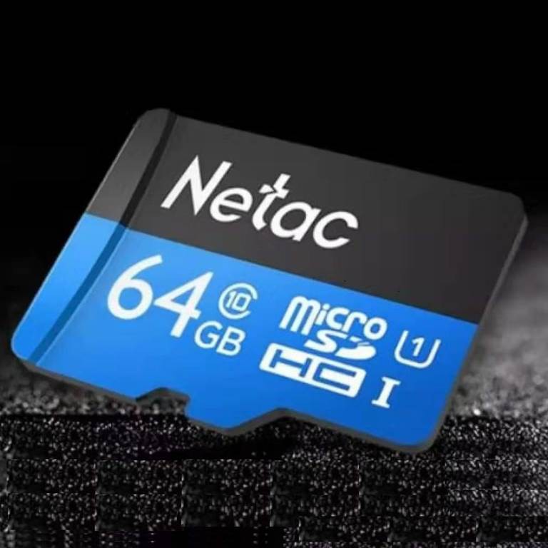 Thẻ nhớ microSD Chính hãng Netac 64GB class 10, tốc độ đọc 80 - 100mb/s, tốc độ ghi 10mb/s. Ghi hình 4k