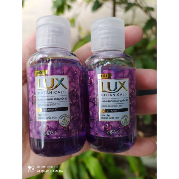 set 2 chai sữa tắm lux 50ml