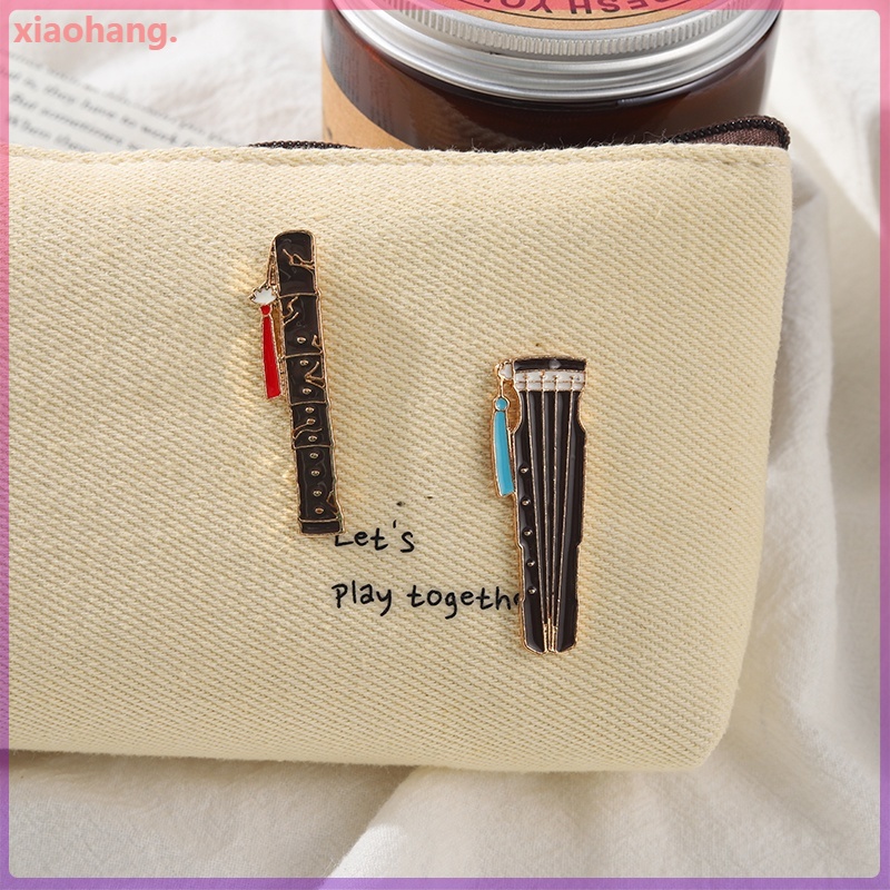 Ghim cài áo hình nhạc cụ Guzheng độc đáo