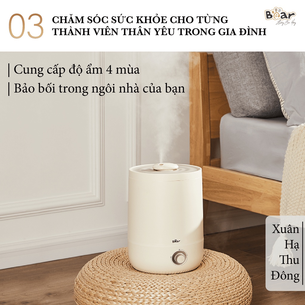 Máy tạo độ ẩm, máy phun sương Bear JSQ-C45U1 chính hãng bản quốc tế bảo hành 18 tháng
