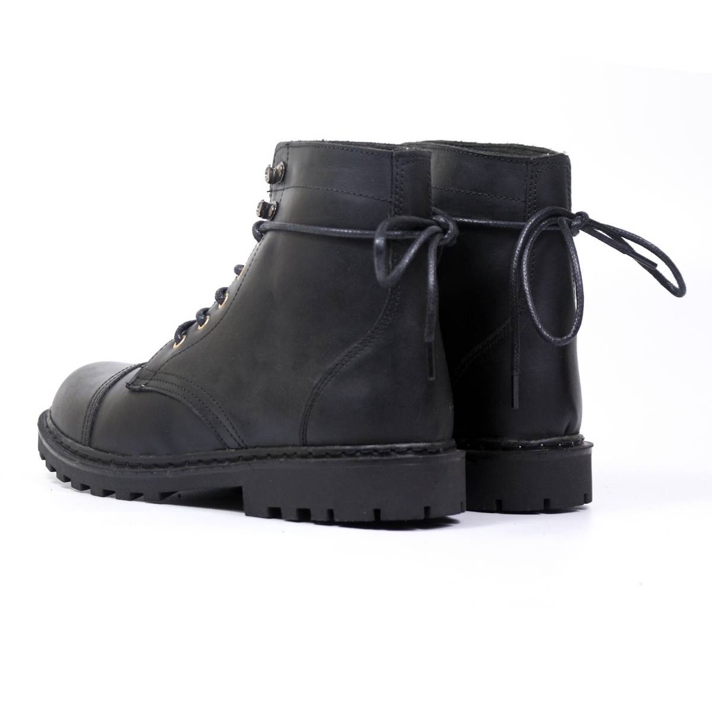 Giày Boots Doc.058 Full Black Da Bò sáp đen size 36->44  Lucas Shoes  Bảo hành 1 năm | WebRaoVat - webraovat.net.vn