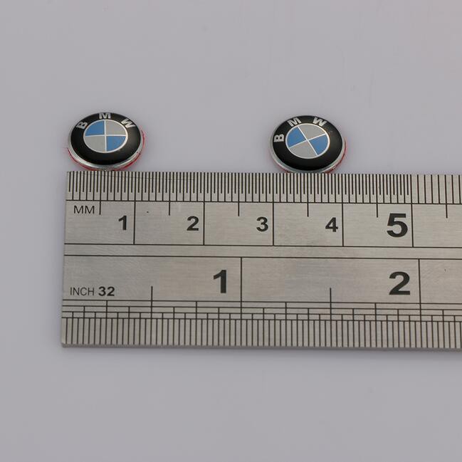 Miếng dán họa tiết logo 11mm gắn chìa khóa điều khiển từ xa cho ô tô BMW 3 5 7 dòng 318i 325i 525i 530i 735i 735i M3 M5