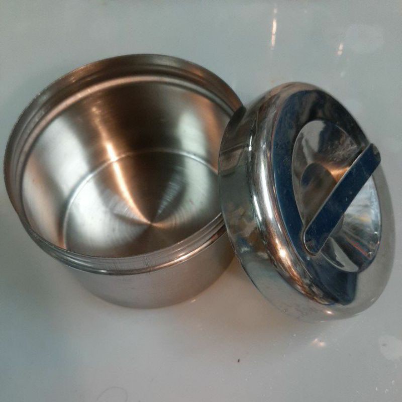 8.5cm  cao 5cm hộp inox lưu mẫu thức ăn attp