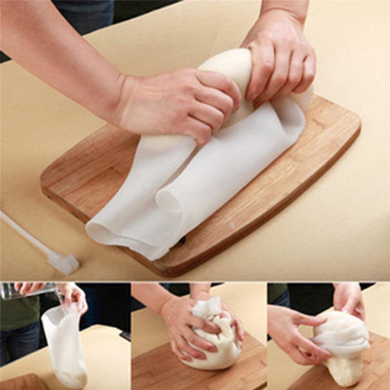 Túi Trộn Bột Làm Bánh Bằng Silicone Cao Cấp Có Thể Tái Sử Dụng