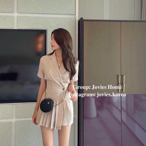set vest jumpsuit giả váy ulzzang kiểu hàn quốc