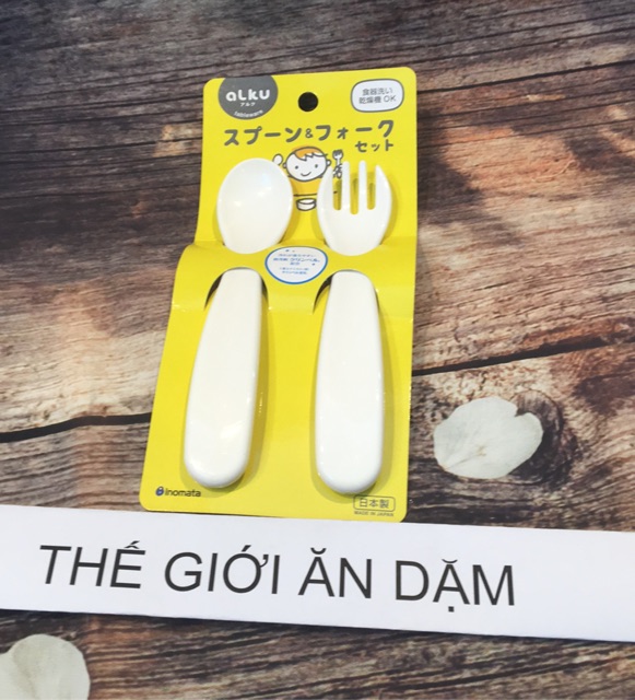 Bộ Thìa Nĩa Ăn Dặm BLW Made In Japan