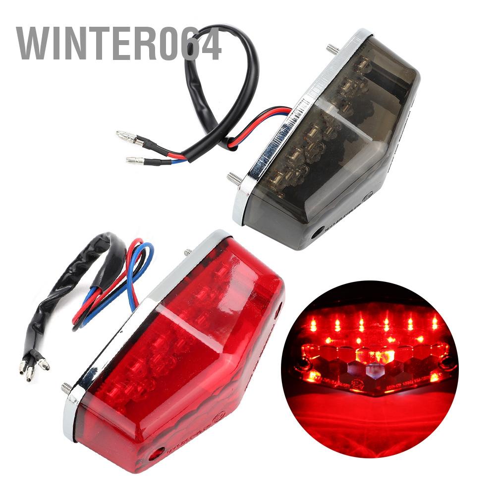Đèn hậu LED dành cho xe máy Đèn hậu đỗ xe Phanh dừng đèn Xe máy Phụ kiện cho xe máy Yamaha Winter064