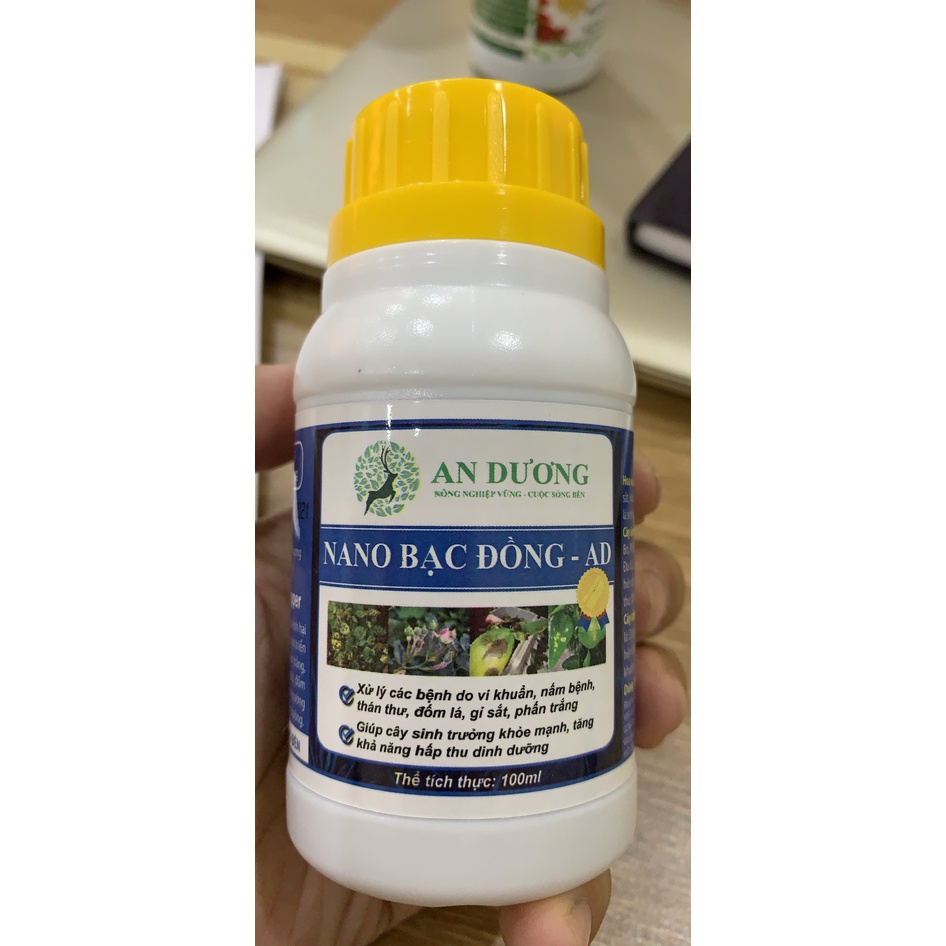 Nano bạc đồng trị nấm thán thư, thối thân, thối nhũn, vàng lá, thối rễ,...
