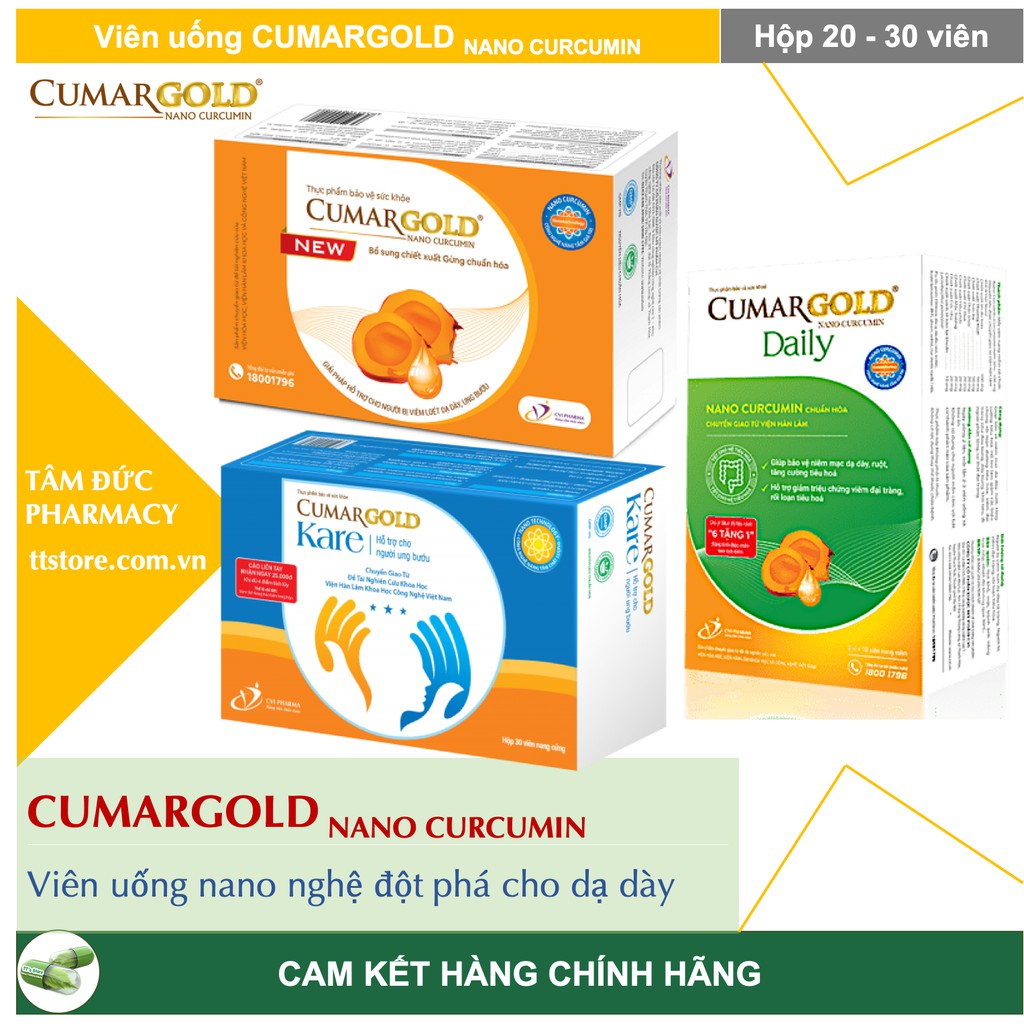 CUMARGOLD - Nano Curcumin - Nano Nghệ - CumarGold DAILY - Cumargold KARE