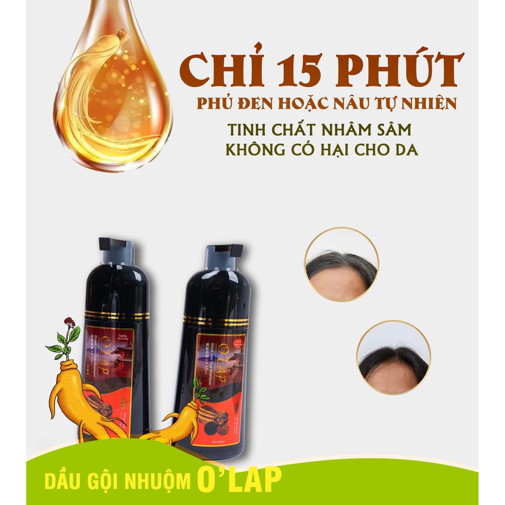 [Hàng Chính Hãng]Dầu Gội O' Lap Sô 1 Nhật Bản Phủ Bạc 100%