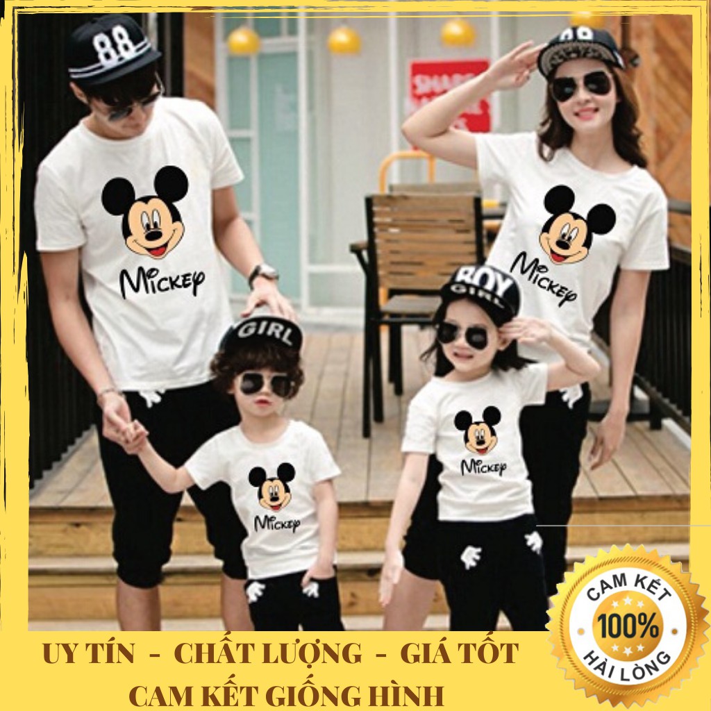 Áo Gia Đình ❤️ FREE SHIP ❤️ Áo Thun Mickey Đủ Size Cực Hot 🌟🌟🌟🌟🌟