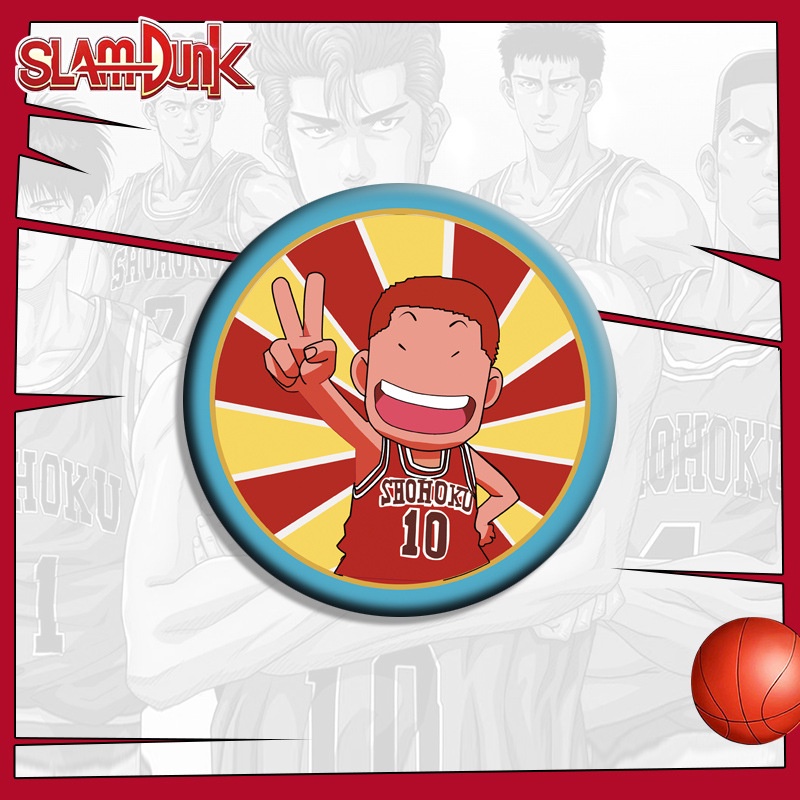 Huy Hiệu Cài Áo Hình Nhân Vật Hanamichi Kaede Trong Slam Dunk Dễ Thương