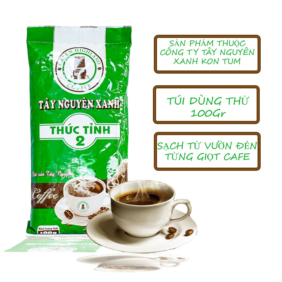 cà phê rang xay nguyên chất sạch pha phin thức tỉnh 2 500gr tây nguyên xanh ocop kon tum | BigBuy360 - bigbuy360.vn