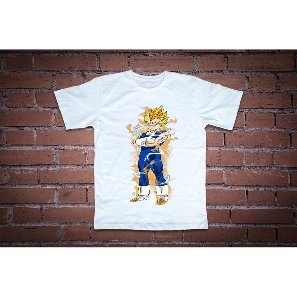 Áo thun in hình Vegeta hỏa lôi
