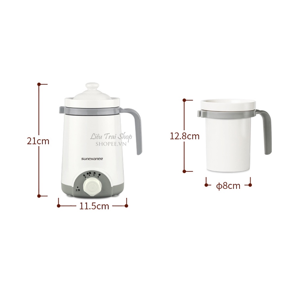 Nồi điện mini nồi chưng yến nồi hầm đa năng thào dược sức khỏe