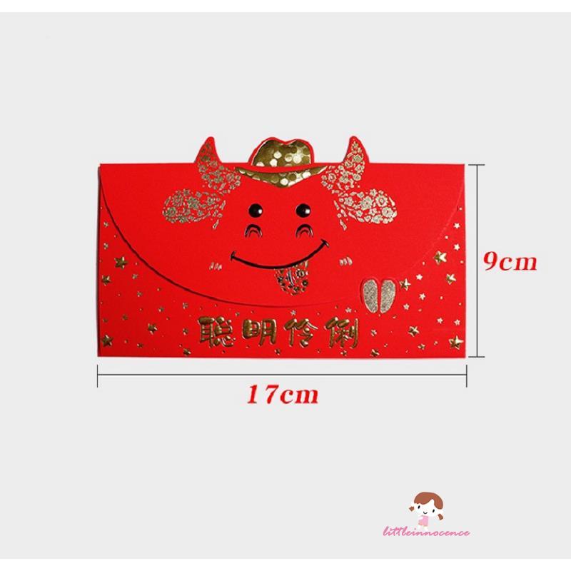 Set 3 Bao Lì Xì Đỏ May Mắn Cho Năm Mới Xzq7