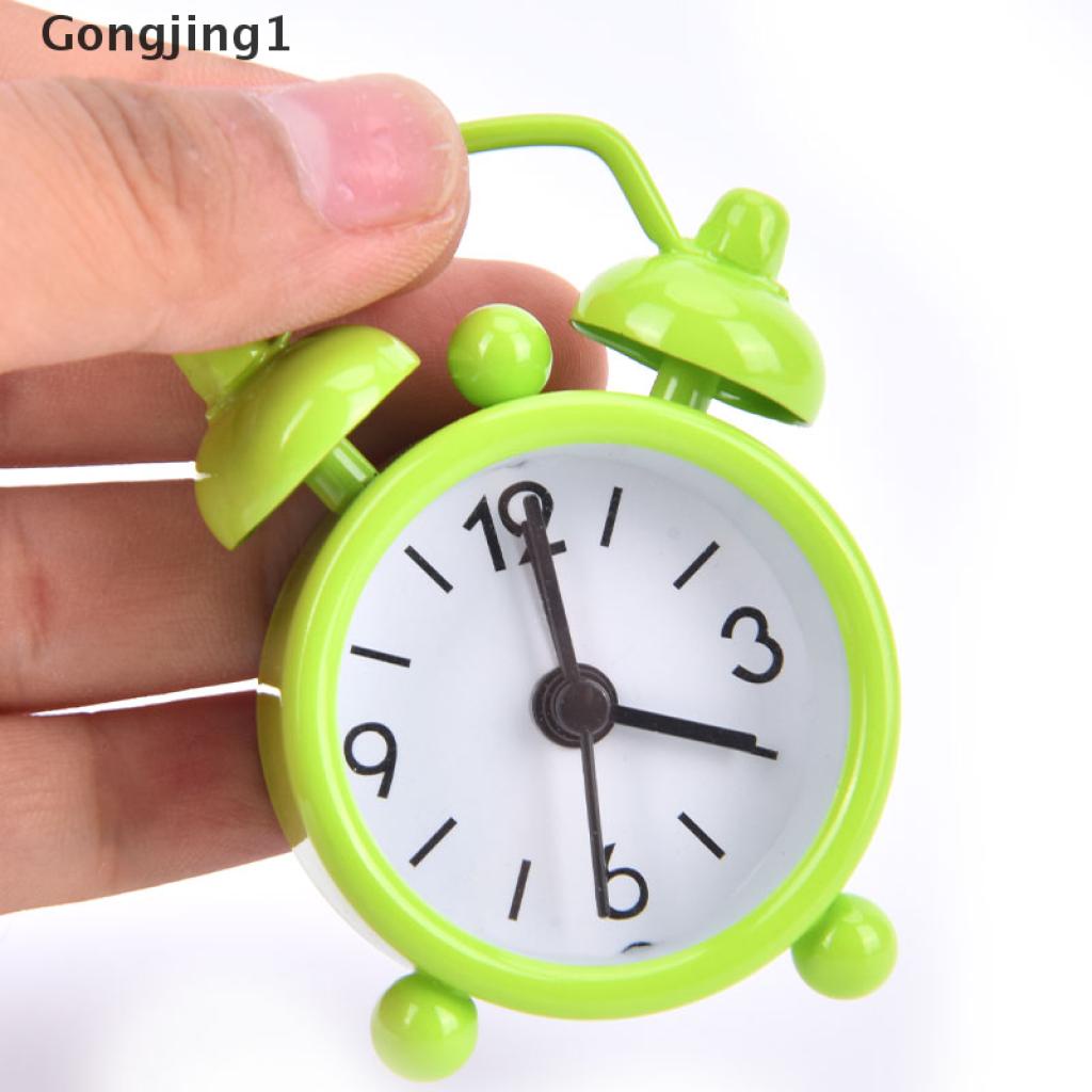 Đồng hồ báo thức điện tử để bàn hình tròn mini