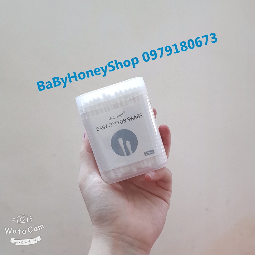 Tăm bông trẻ em Cao Cấp V-cool hộp 200 cái