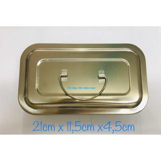Hộp tiểu phẫu Hộp chữ nhật Inox