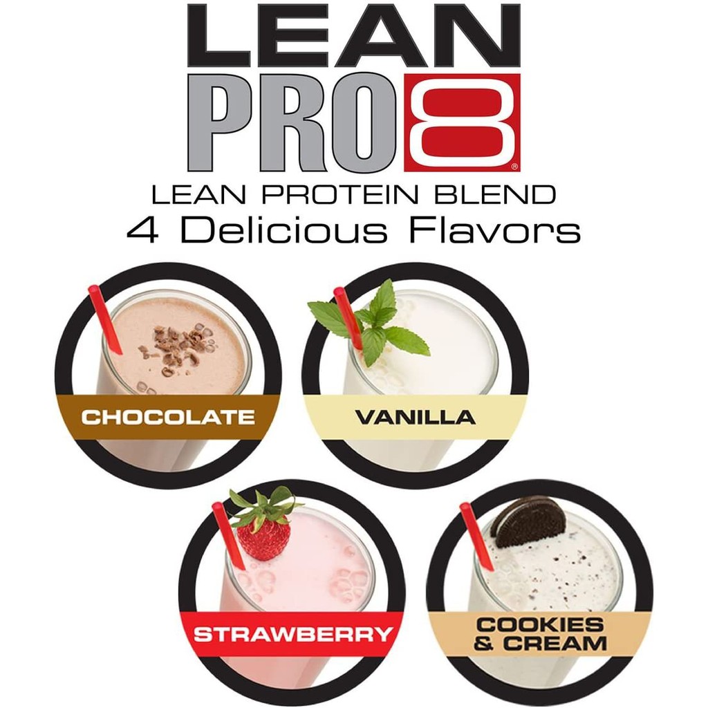Lean Pro 8 Labrada 5lbs - Sữa nuôi dưỡng cơ trải dài với Protein Casein Lean Pro8