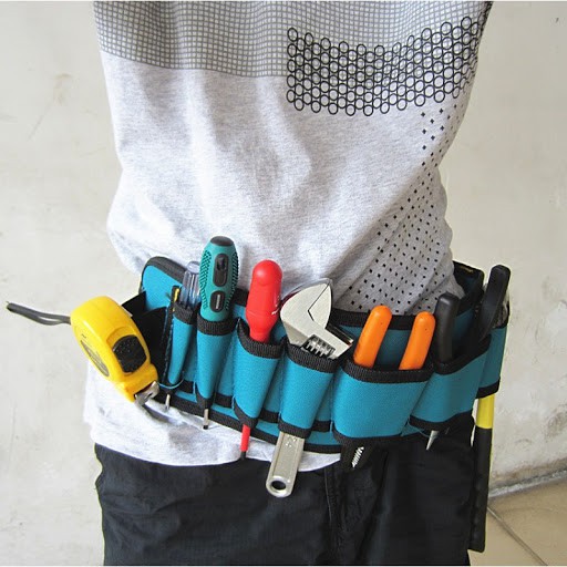 Túi đeo thắt lưng 9 ngăn đựng đồ dành cho các bác thợ - HV Store 241