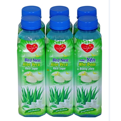 Nước Dưa Hấu Nha Đam Yến, Trà đào lắc lốc 6 chai 500ml Giá ưu đãi
