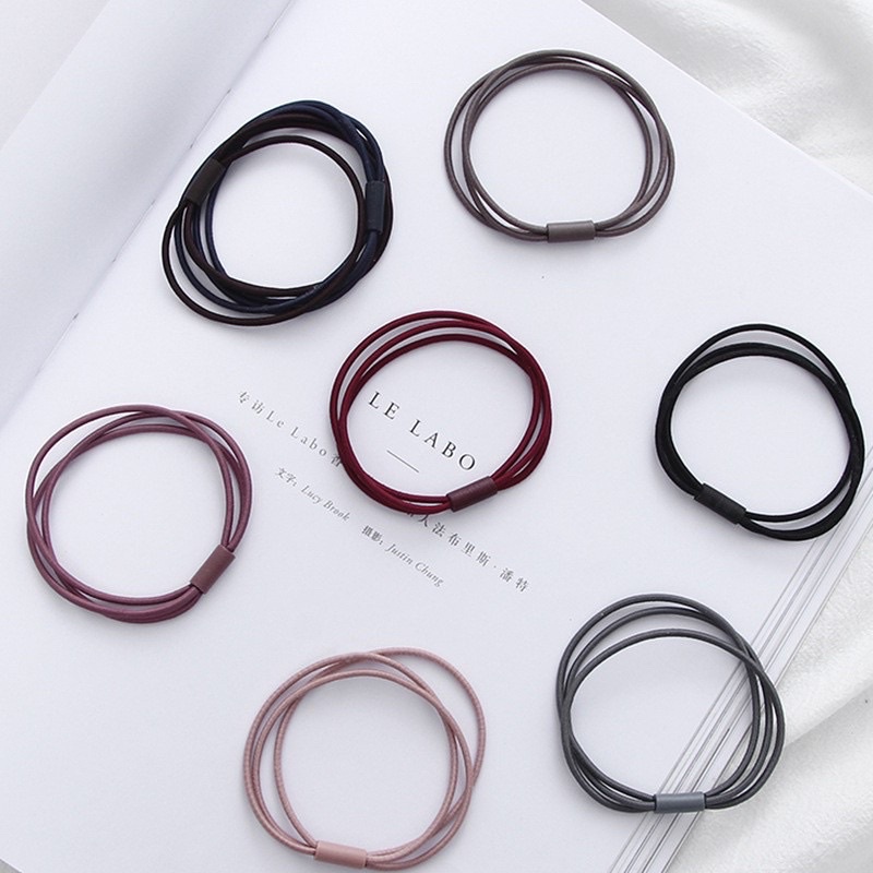 1 Thun cột tóc 3 sợi đàn hồi