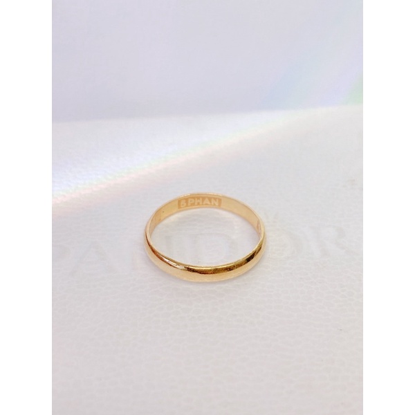 Nhẫn trơn 5chỉ-3chỉ-2chỉ-1chỉ-5phan chất liệu bạc mạ vàng 24k