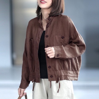 Áo Khoác Linen  - Áo Sơ Mi Linen Vintage Form Rộng, Thoải Mái Và Cá Tính I TAH124