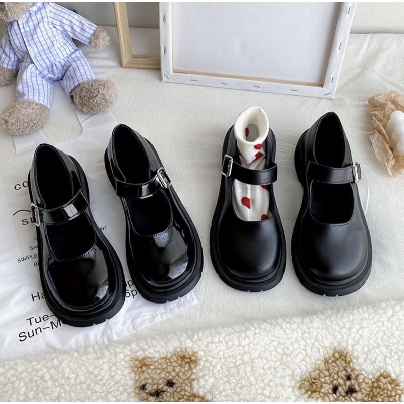 Giày búp bê có quai vintage Mary Jane Yannie Lolita