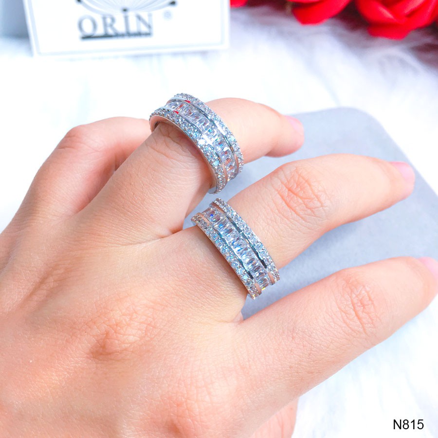 Nhẫn bạc nữ đính đá cao cấp Orin N815