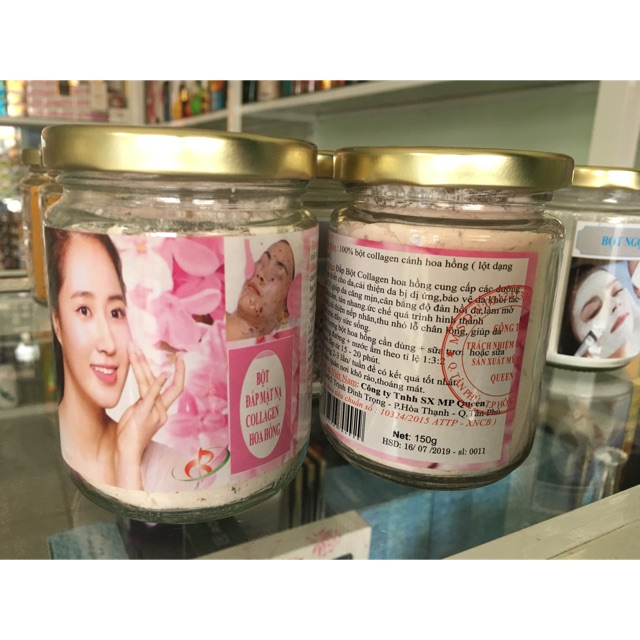 Bột Nạ Collagen Cánh Hoa Hồng
