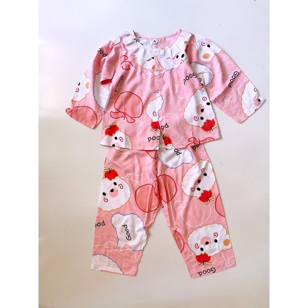 BỘ TOLE BÉ GÁI TAY DÀI QUẦN DÀI CÀI NÚT 9-35kg