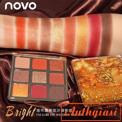 Bảng mắt 9 màu Novo Bright eye shadow vỏ vàng