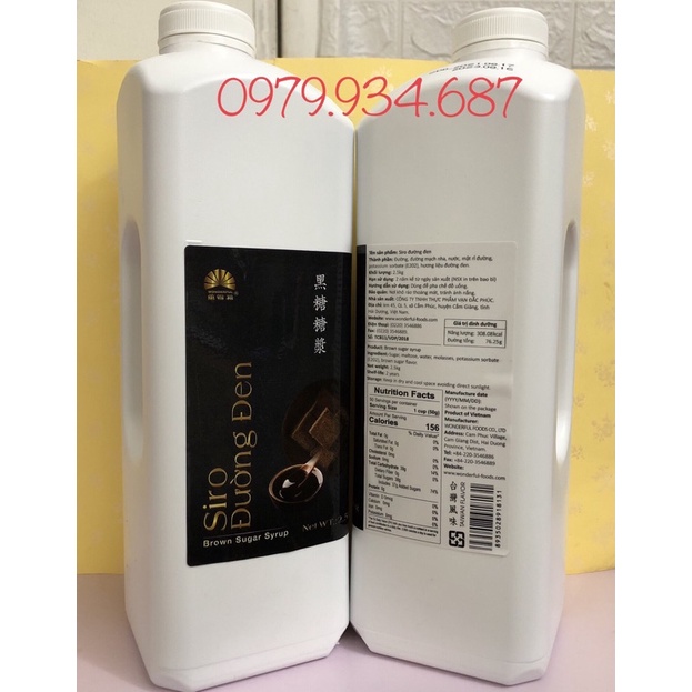SIRO ĐƯỜNG ĐEN WONDERFUL CAN 2,5KG