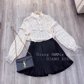 Chân váy dập li nhún hot!