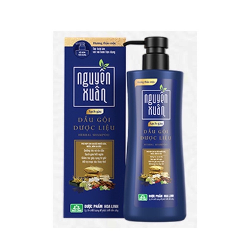 Dầu gội dược liệu Nguyên Xuân sạch gàu chai 250ml phù hợp cho da dầu nhiều gàu, ngứa