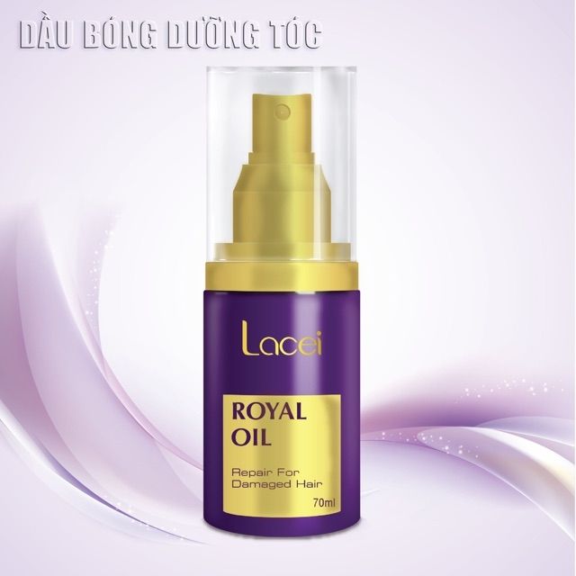 TINH DẦU DƯỠNG BÓNG TÓC CHỐNG KHÔ XƠ CHẺ NGỌN LACEI ROYAL OIL 70ml