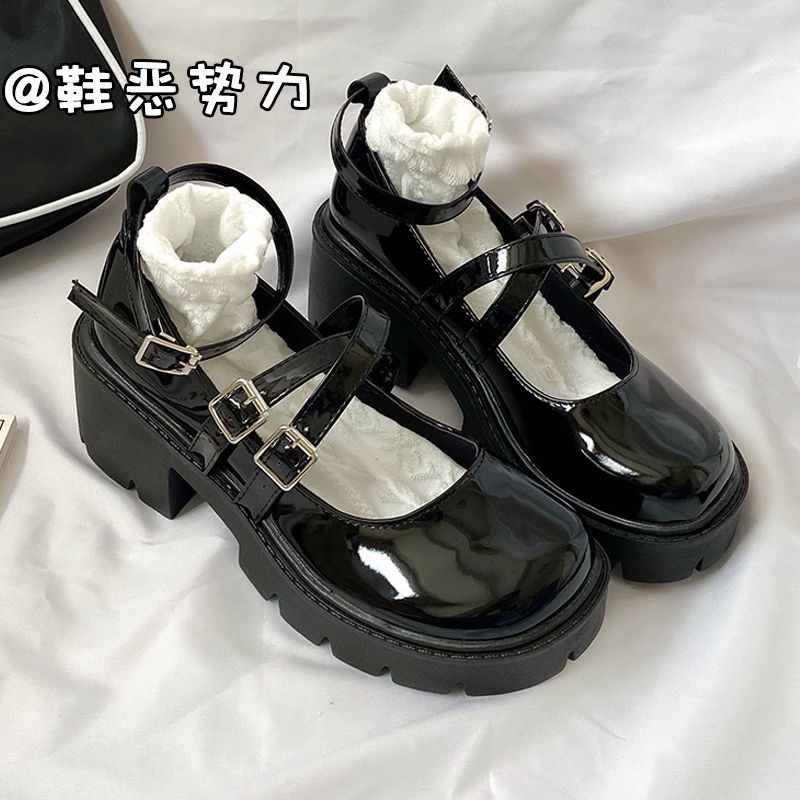 Gi Y giày Da oxford Đế Dày Phong Cách Nhật Bản lolita Nhật Bản Cho Nữ