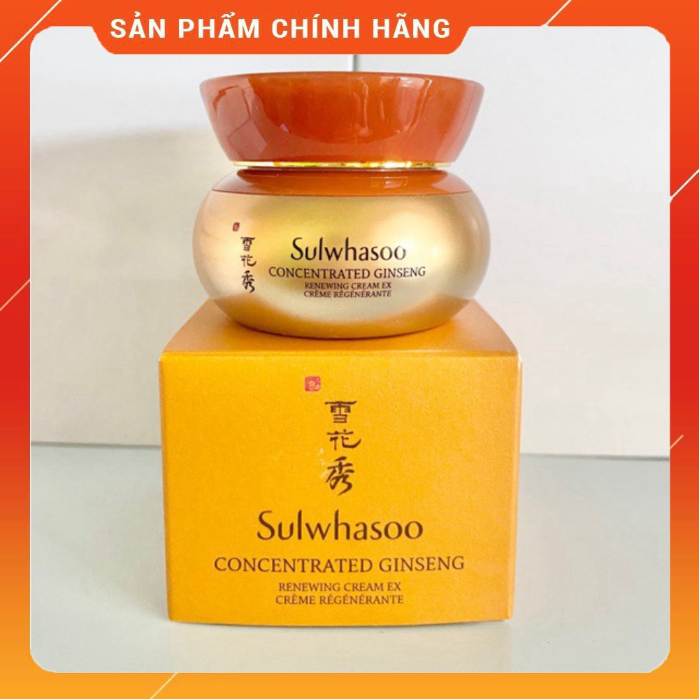 Kem sâm Sulwhasoo cô đặc tái tạo, chống lão hóa và trẻ hóa làn da - Concentrated Ginseng Renewing Cream ex 10ml