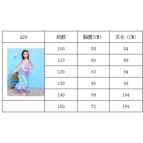 Bộ Đầm Hóa Trang Nàng Tiên Cá Xinh Xắn Dành Cho Bé Gái