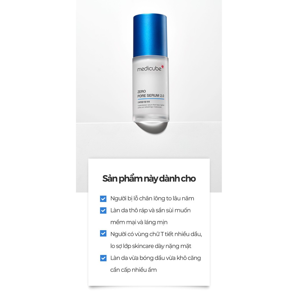 Tinh chất giúp làm sạch lỗ chân lông medicube Zero Pore Serum 30ml