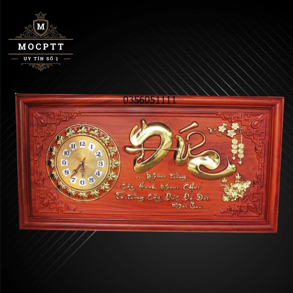 [GIA RE] Tranh Phong Thuỷ gỗ Hương nam phi kích thước 81x41x3cm được dát vàng đài lon cực sang trọng dùng treo trong phò