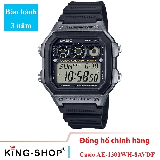 Đồng hồ nam Casio Standard thể thao, điện tử giá rẻ - Dây cao su, chống nước 10ATM