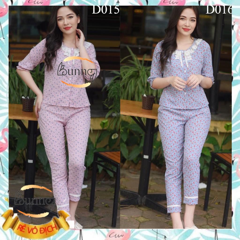 [Bunny] ĐỒ BỘ NỮ MẶC Ở NHÀ, QUẦN ÁO BỘ NỮ CHẤT LIỆU LỤA HÀN MẶC NHẸ MÁT