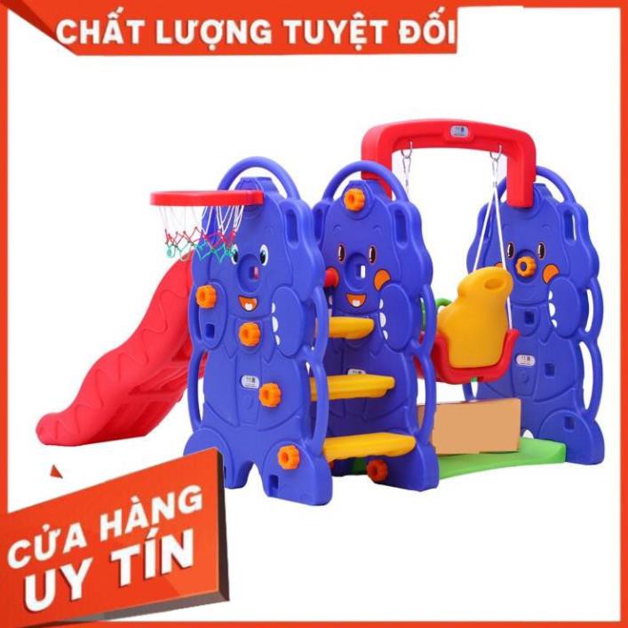 hàng chất lượng -  Bộ liên hoàn cầu trượt đa năng con voi 3 khối ngoài trời hoặc tronng nhà