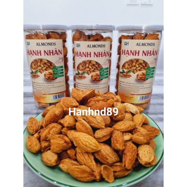 Túi 500g hạnh nhân rang bơ vỏ mỏng
